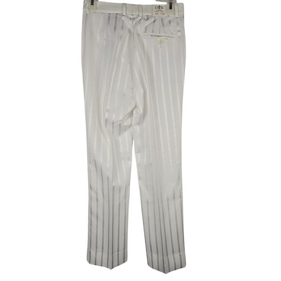 J. Vital Boys 2 PC Formal Dress Suit White Pinstripe 14R x W28 - NWT - Picture 10 of 11